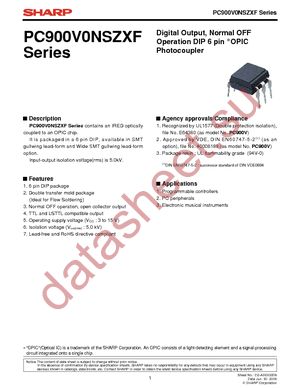 PC900V0NIPXF datasheet  